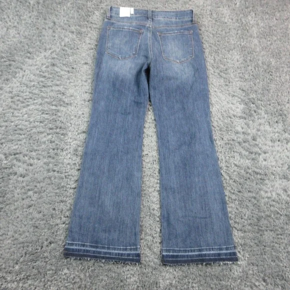 STS Blue Jeans Womens 29 Blue Mandy Baby Flare High Rise Fringe 31x31* NWT - Picture 14 of 16